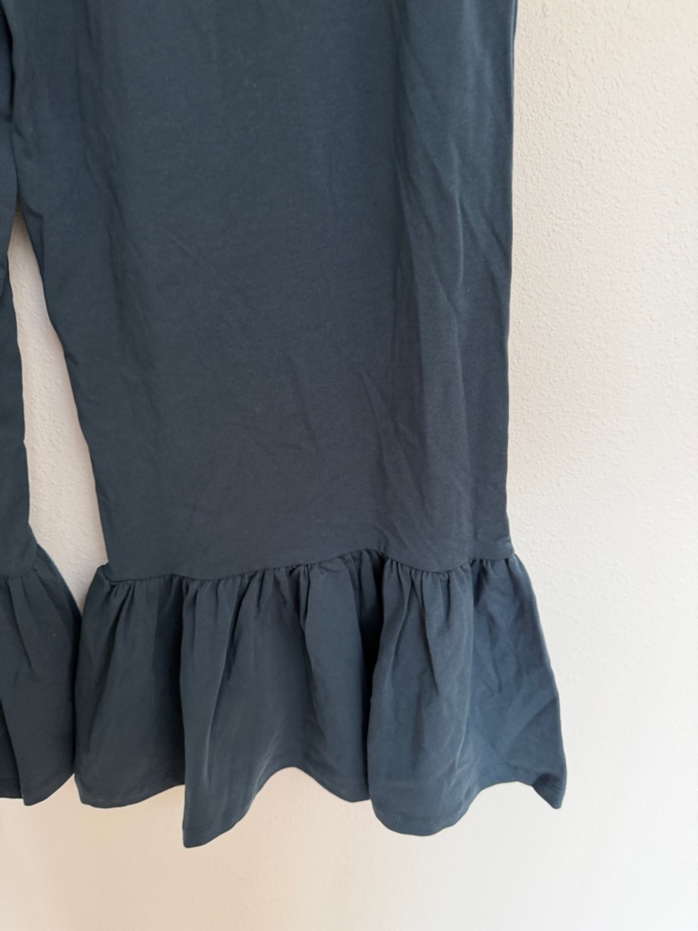 Matilda Jane Slate Navy  Ruffle Hem Cropped Pants - Picture 6 of 6